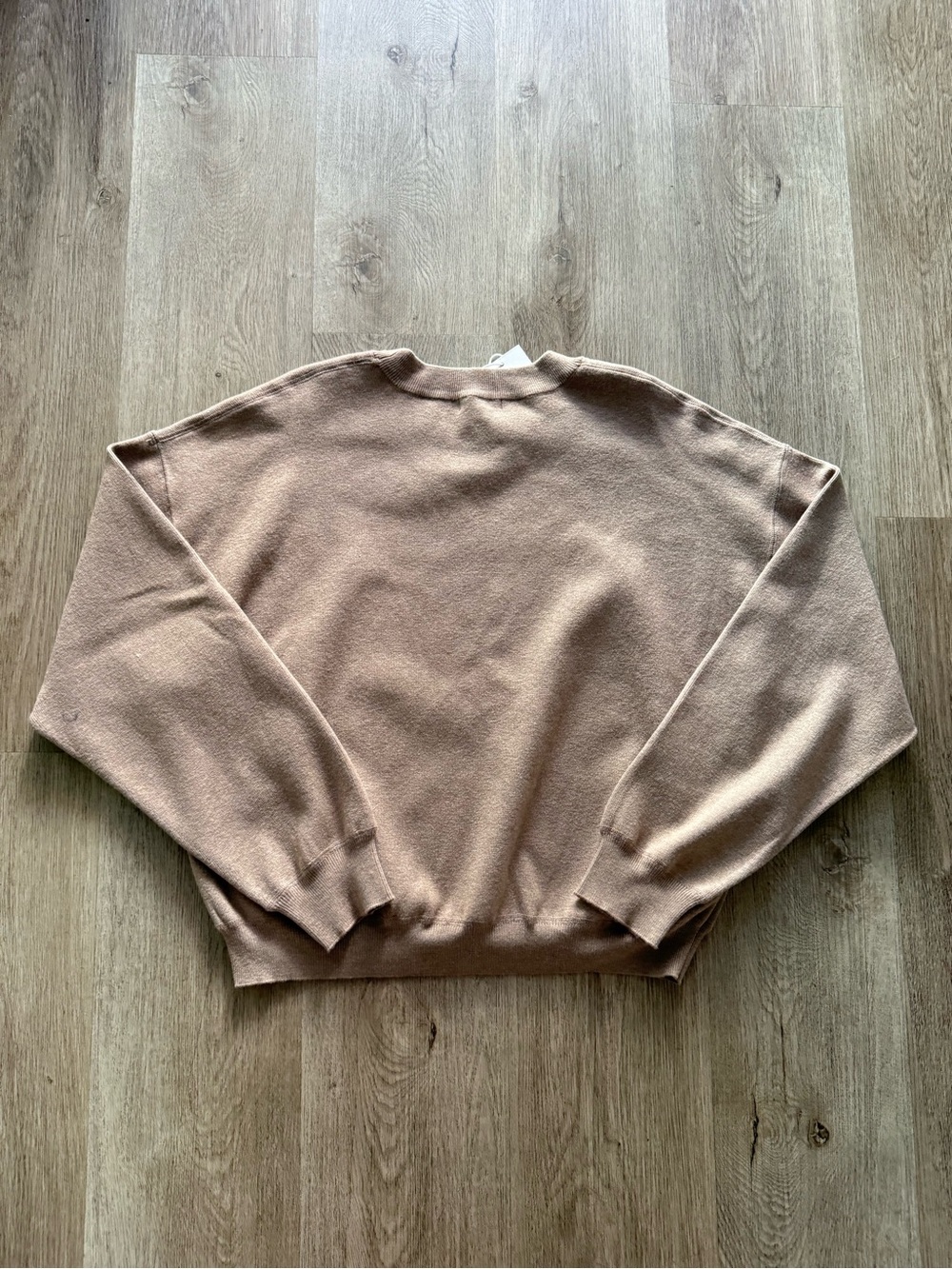 z supply take it easy tan knit crewneck pull over sweater size small NEW - Picture 6 of 11